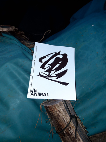 photo de la première couverture de mon édition JE ANIMAL.